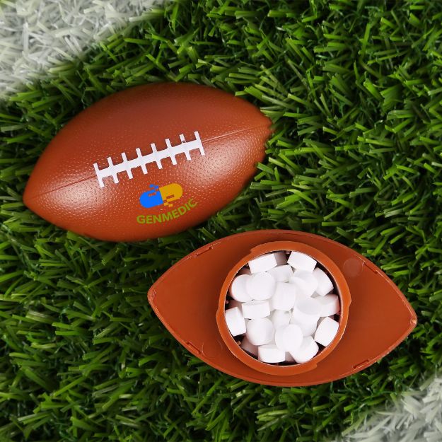 Custom Football Mints Branded with Logo