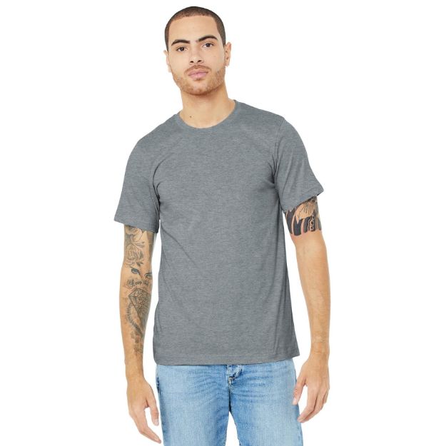 BELLA+CANVAS Unisex Heather CVC Short Sleeve Tee. BC3001CVC Athletic Ht