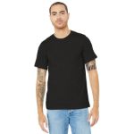 BELLA+CANVAS Unisex Heather CVC Short Sleeve Tee. BC3001CVC BlkHthr