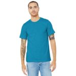 BELLA+CANVAS Unisex Heather CVC Short Sleeve Tee. BC3001CVC Ht Aqua