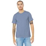 BELLA+CANVAS Unisex Heather CVC Short Sleeve Tee. BC3001CVC Ht Blue