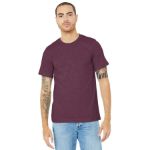 BELLA+CANVAS Unisex Heather CVC Short Sleeve Tee. BC3001CVC Ht Maroon