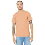BELLA+CANVAS Unisex Heather CVC Short Sleeve Tee. BC3001CVC Ht Peach