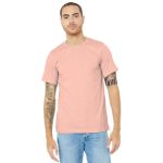 BELLA+CANVAS Unisex Heather CVC Short Sleeve Tee. BC3001CVC Ht Prm Peach