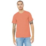 BELLA+CANVAS Unisex Heather CVC Short Sleeve Tee. BC3001CVC Ht Prm Sunset
