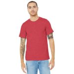 BELLA+CANVAS Unisex Heather CVC Short Sleeve Tee. BC3001CVC Ht Red
