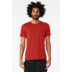 BELLA+CANVAS Unisex Heather CVC Short Sleeve Tee. BC3001CVC SdRedBlend