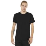 BELLA+CANVAS Unisex Heather CVC Short Sleeve Tee. BC3001CVC Sol Black Blnd