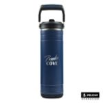 Custom Pelican 26 Oz Pacific Bottles Branded in Navy Blue