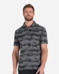 Bad Birdie Frostbite Custom Embroidered Polo in Granite