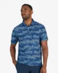 Bad Birdie Frostbite Custom Embroidered Polo in Azure