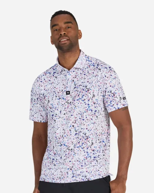 Bad Birdie Custom Paint Splatter 3 Polos Front
