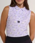 Custom Bad Birdie Women's Sleeveless Performance Polo -  Relief Goosen