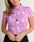 Custom Bad Birdie Women's Core Performance Polo - Purple Thermal