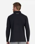 Bad Birdie Velocity Quarterzip Custom Embroidered in Black- Back