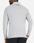 Bad Birdie Velocity Quarterzip Custom Embroidered in Graphite - Back