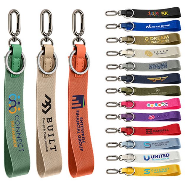 Custom Never Lost Strap Keychain Branded