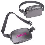 AeroLOFT Custom Belt Bag and Cross Body Gray Metallic