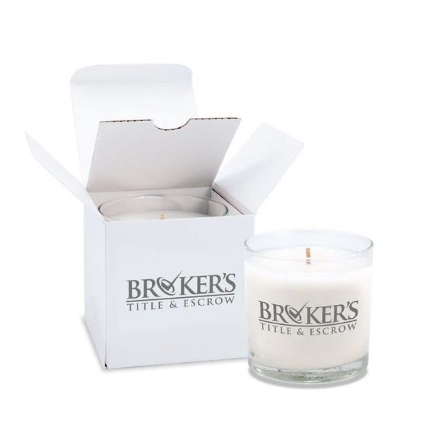 Custom 6 oz Candle Soy Custom Branded with Gift Box