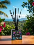 Custom Diffuser Bottles and Scent with Black Glass