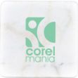 Custom Print White Marble Coaster (single)