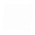 Wavy Paper Coaster WHITE