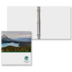 Full Custom 1" Express Round Ring Binder  - White