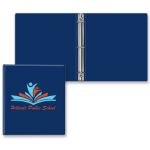 Full Custom 1" Express Round Ring Binder  - Royal Blue