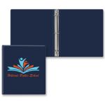 Full Custom 1" Express Round Ring Binder  - Navy