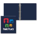 Full Custom 1.5" Round Ring Binder -  Navy