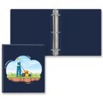 Full Custom 2" Round Ring Binders - Navy