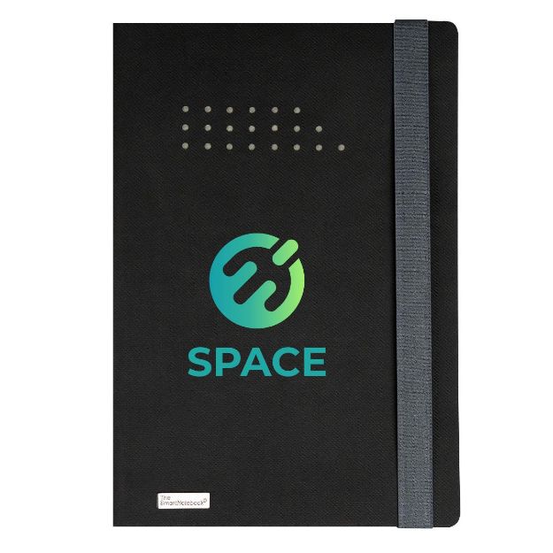 Personalized The SmartNotebook® Pocket Size Smart Flex BLACK WITH GRAY