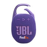 Custom JBL Clip 4 Portable Speakers with Logo in Purple
