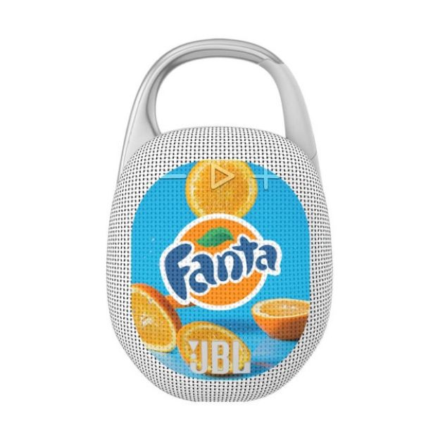 Custom JBL Clip 4 Portable Speakers with Logo in White
