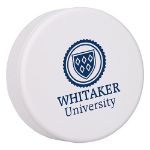 Hockey Puck Stress Reliever Custom Printed White