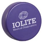 Hockey Puck Stress Reliever Custom Printed Navy