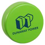 Hockey Puck Stress Reliever Custom Printed Green