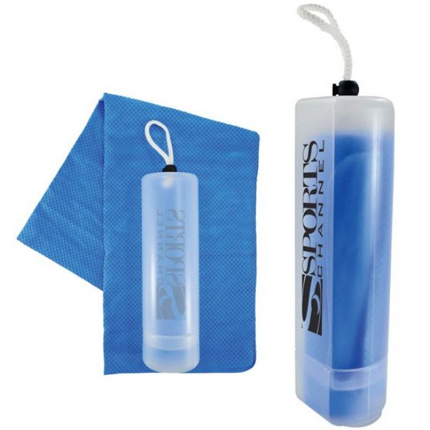 Keep it cool towel - cooling sport towel in custom case