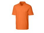 Custom Clique Spin Solution-dyed Performance Pique Mens Polo Orange