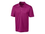 Custom Clique Spin Solution-dyed Performance Pique Mens Polo Gala Pink