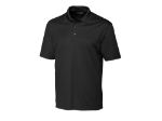 Custom Clique Spin Solution-dyed Performance Pique Mens Polo Black