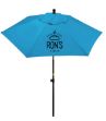 7 Foot Steel Vented Market Umbrella in Cyan Blue