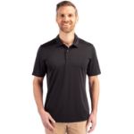 Cutter & Buck Prospect Recycled Featherlight Stretch Mens Polo Black