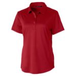 Cutter & Buck Prospect Recycled Featherlight Stretch Womens Polo Cardinal Red