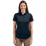 Cutter & Buck Prospect Recycled Featherlight Stretch Womens Polo Navy Blue