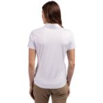 Cutter & Buck Prospect Recycled Featherlight Stretch Womens Polo White