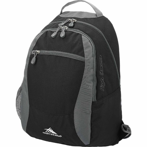 Black Backpack with Gray Accents