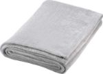 Plush Blanket with Custom Embroidery, Gray