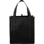 Custom Black Poly Pro Grocery Tote Bag by Adco Marketing