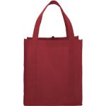 Custom Maroon Poly Pro Grocery Tote Bag by Adco Marketing